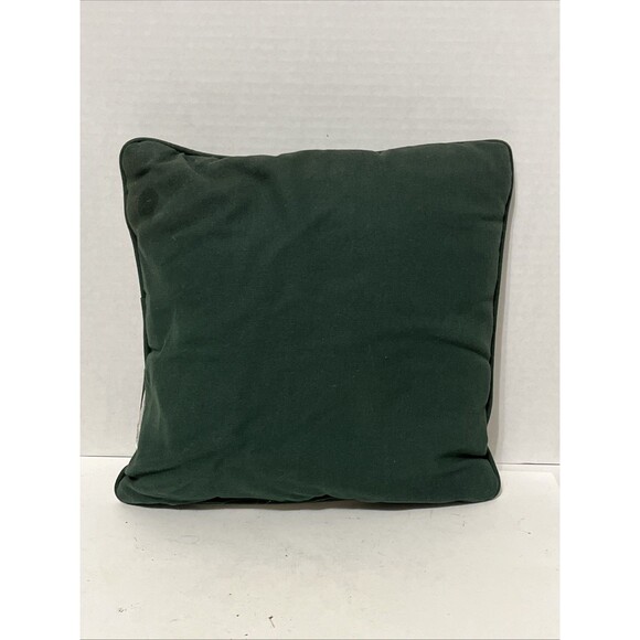 2 Vintage Christmas Throw Pillows Tapestry Needlepoint Teddy Bear And Angel - Picture 4 of 6